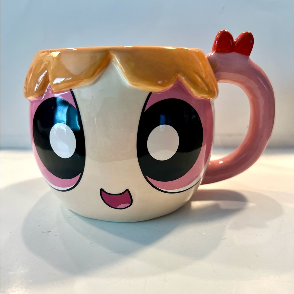 The Powerpuff Girls Blossom 3D Figural Head Cartoon Network 20oz Coffee Cup